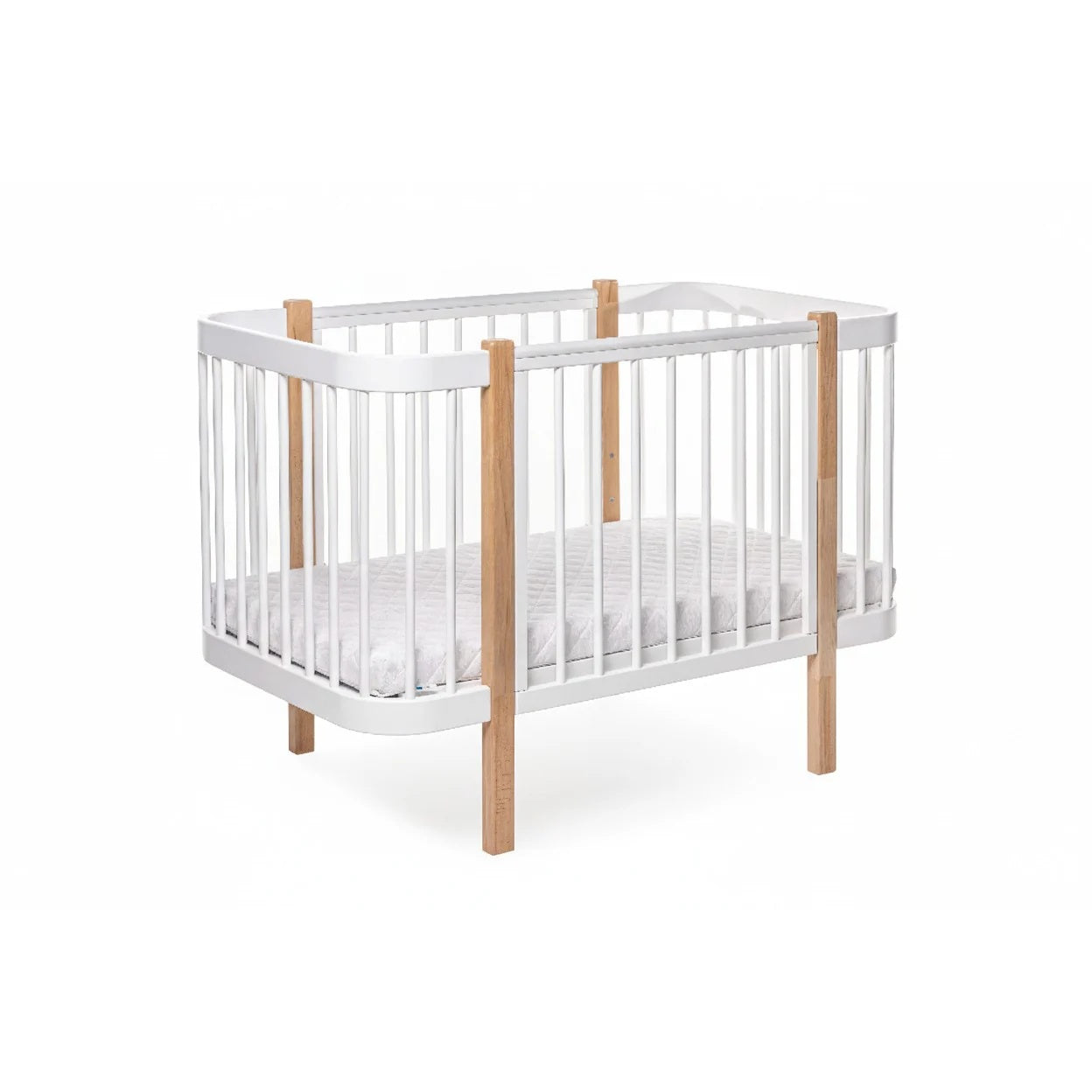 Ledikant ELIN met Dreemsy matras - Naturel/Wit
