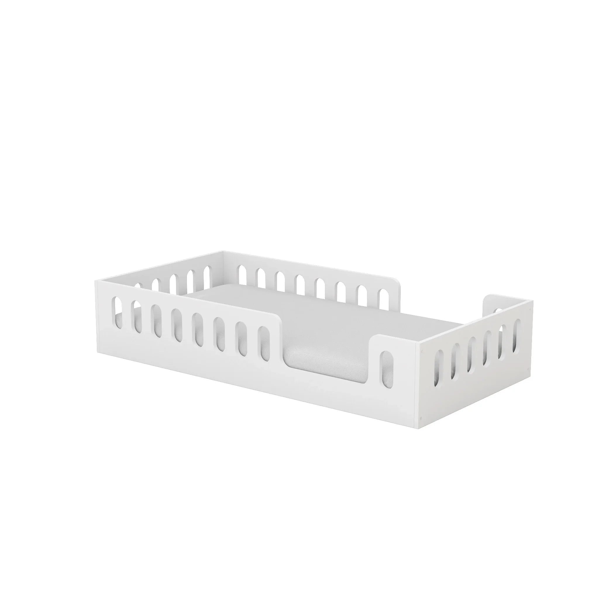 Kocot Kids Junior Bed Timon Wit kinderbed met veilige, afgeronde zijpanelen en modern design