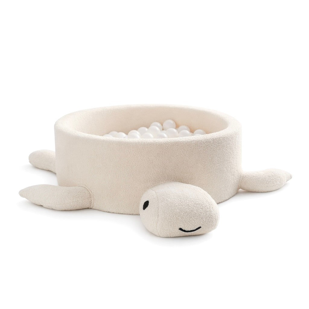 Ballenbak Schildpad Bouclé - Cheesecake Cream Beige