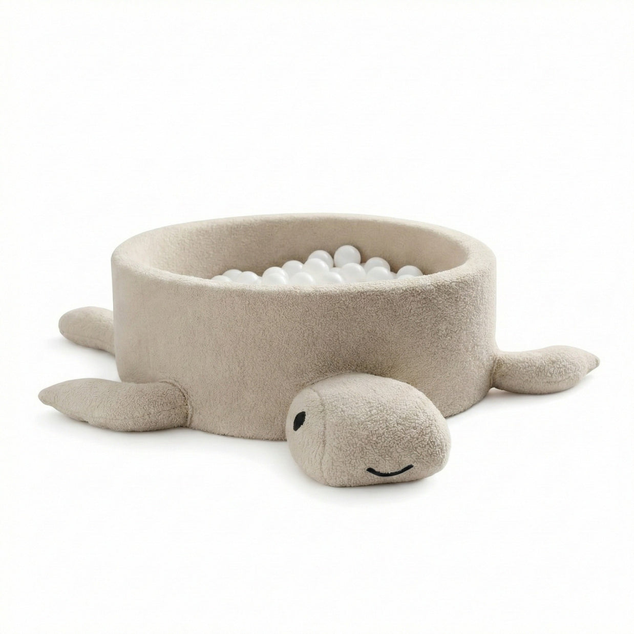 Ballenbak Schildpad Bouclé - Oat Biscuit Beige