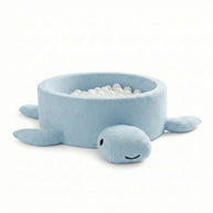 Ballenbak Schildpad Bouclé - Blauw