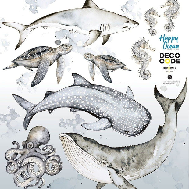 Happy Ocean Wonderland Wall Stickers Set