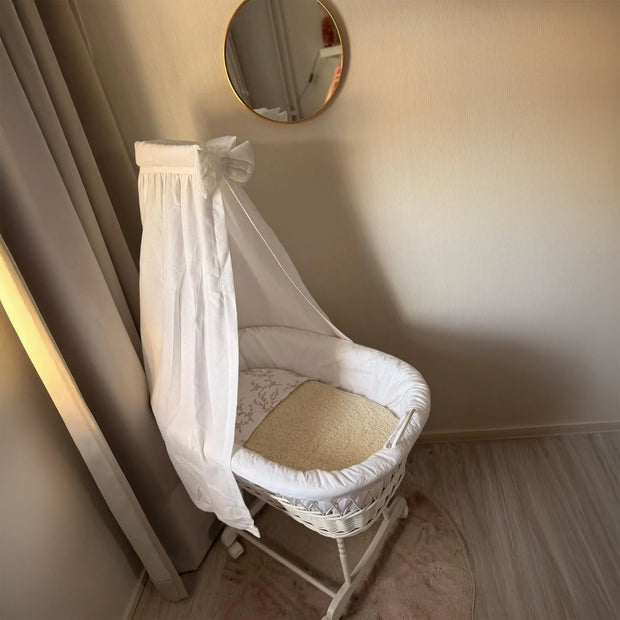 Merino wollen onderlegger wieg