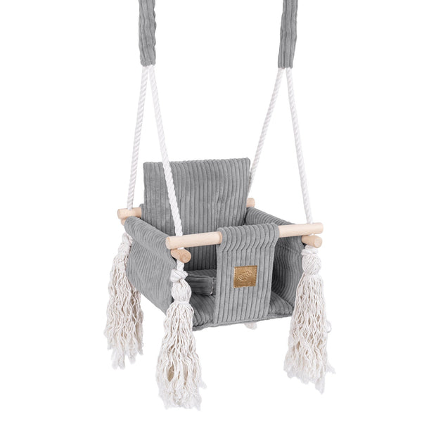 MeowBaby Indoor Baby Schommel - Grijs
