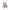 MeowBaby Indoor Baby Schommel Beer roze met zachte corduroy en veiligheidsgordel