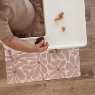 Kids Mealtime Floor Mat, Non-Slip & Waterproof - Daisy Sun