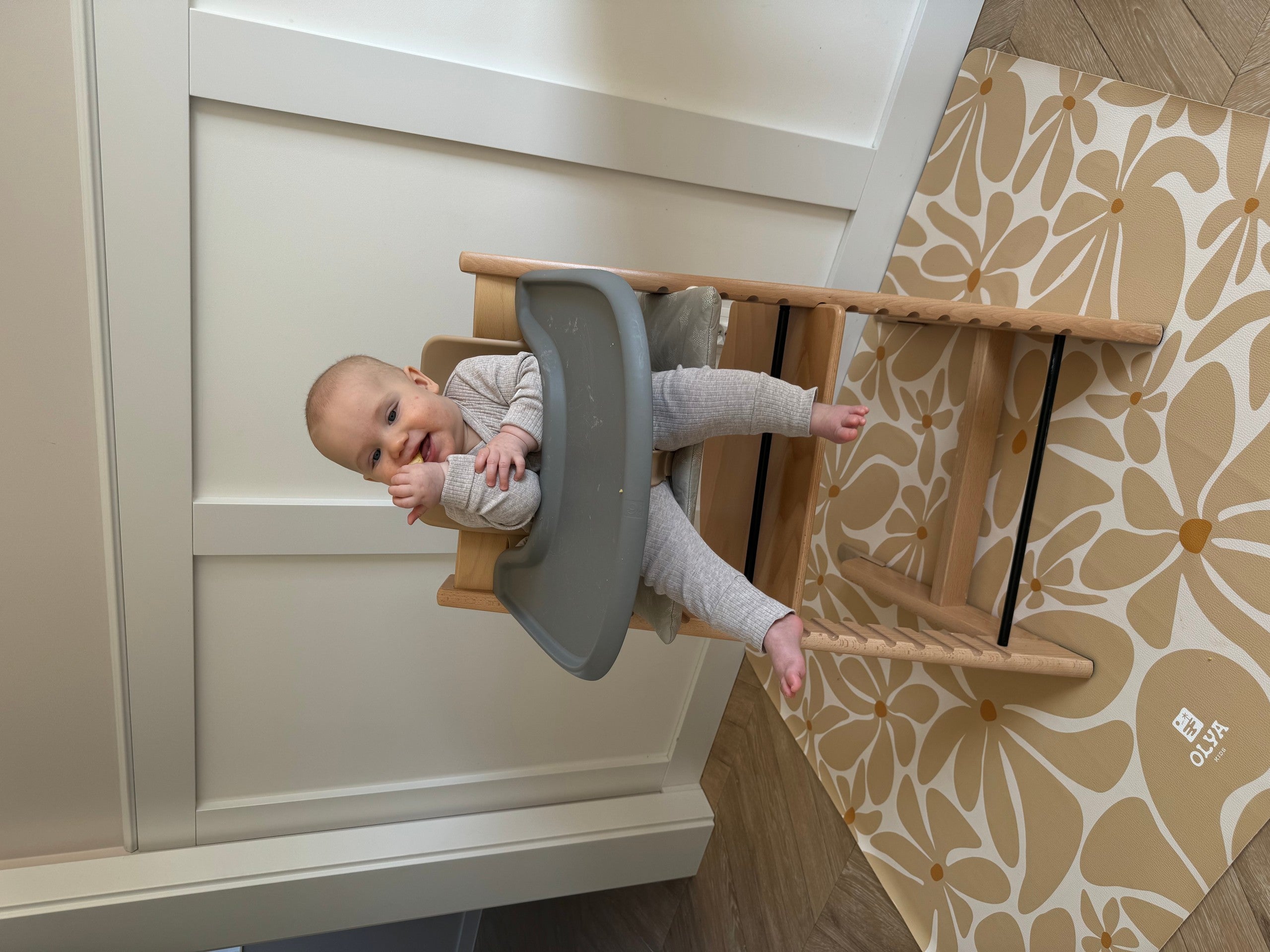 Kids Mealtime Floor Mat, Non-Slip & Waterproof - Daisy Sun