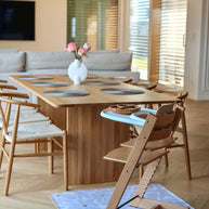 Kids Mealtime Floor Mat, Non-Slip & Waterproof - Daisy Lavender