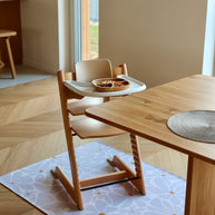 Kids Mealtime Floor Mat, Non-Slip & Waterproof - Daisy Lavender