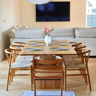 Kids Mealtime Floor Mat, Non-Slip & Waterproof - Daisy Lavender