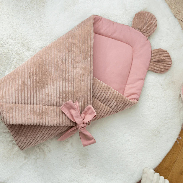 MeowBaby Wikkeldeken Rib – Powder Pink