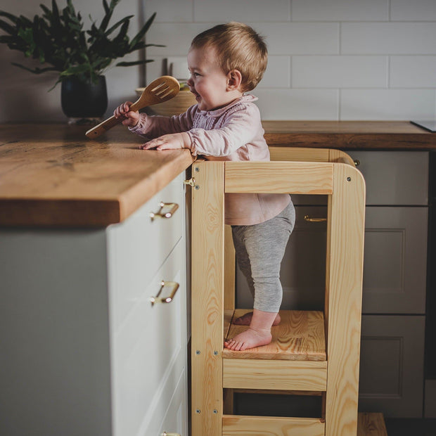MeowBaby Houten Learning Tower - Hout