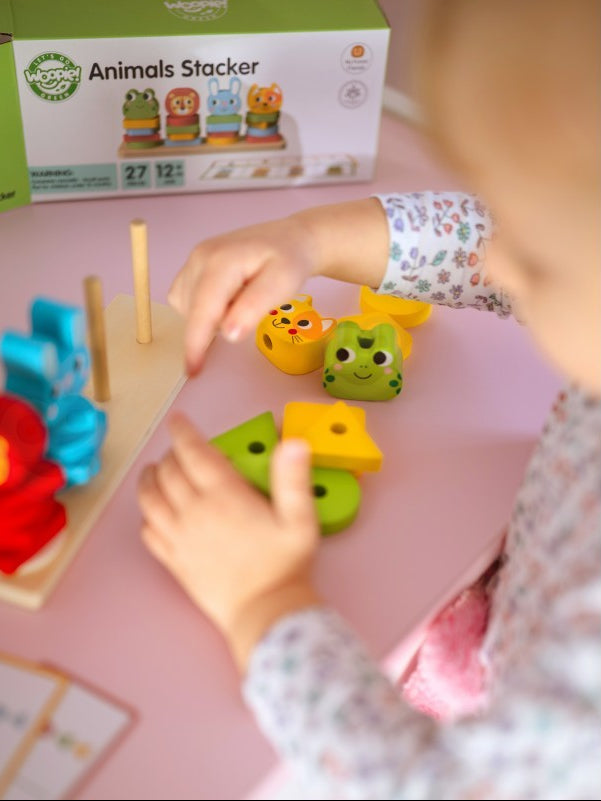 Montessori Puzzle Pyramid With Animals
