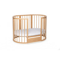 Ledikant OLIN Rond met matras - Naturel