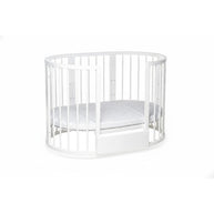 Ledikant OLIN Rond met matras - Wit