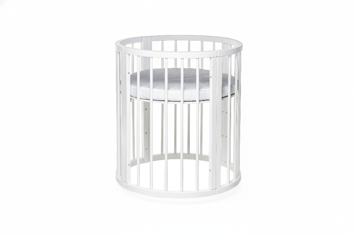Compact rond babybed OLIN met matras voor de kleinste baby's