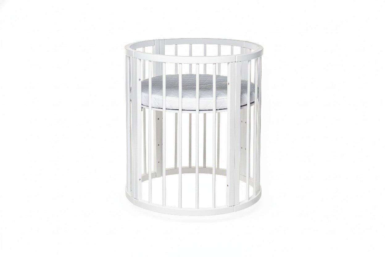 Compact rond babybed OLIN met matras voor de kleinste baby's