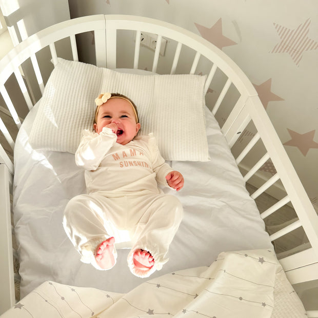 Ledikant OLIN Rond met matras - Wit