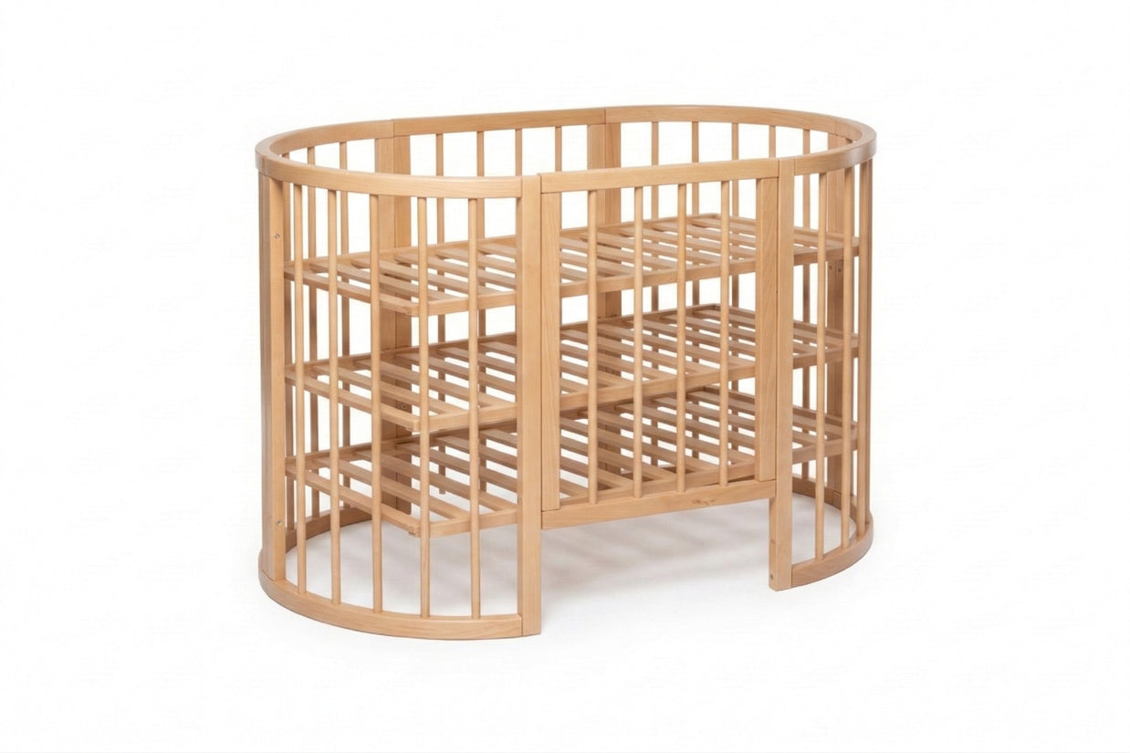 Frame van het babyledikant Olin met verstelbare houten bodemplanken