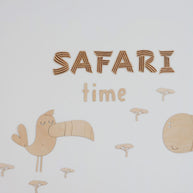 Cut It Now Houten Wanddecoratie Safari Toekan in natuurlijke houten tinten aan muur