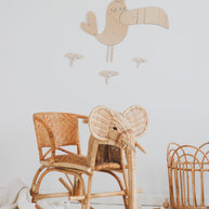 Cut It Now Houten Wanddecoratie Safari Toekan houten decoratie in kinderkamer