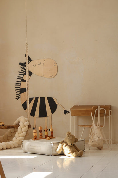 Houten Wanddecoratie - Safari Zebra