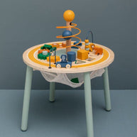 Trixie Houten Educatieve Tafel met kleurrijke activiteiten en houten speelgoedelementen