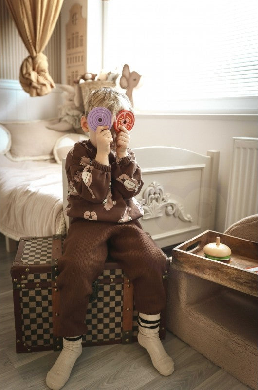 Wooden Burger Restaurant Puzzle for Children, 15 pcs