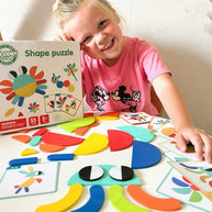 Wooden Montessori shape Puzzle