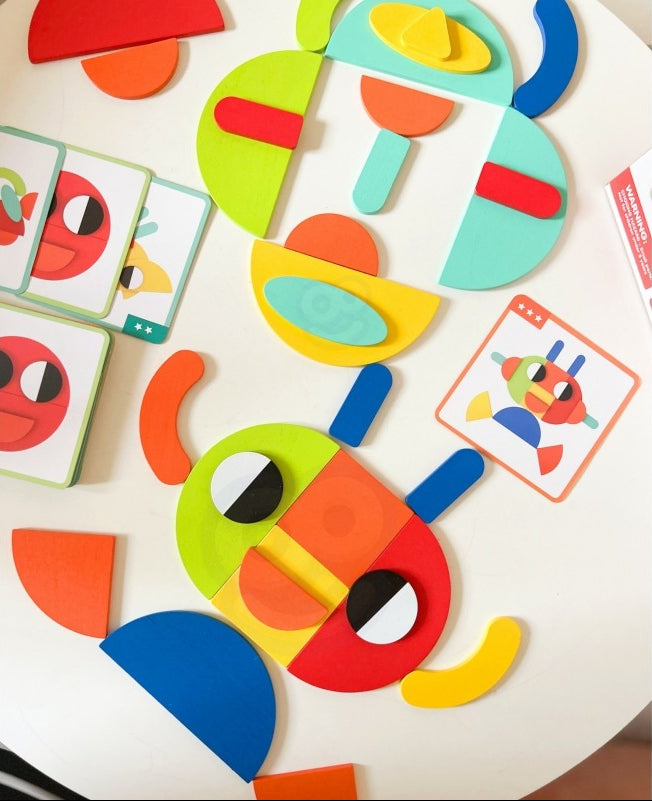 Wooden Montessori shape Puzzle